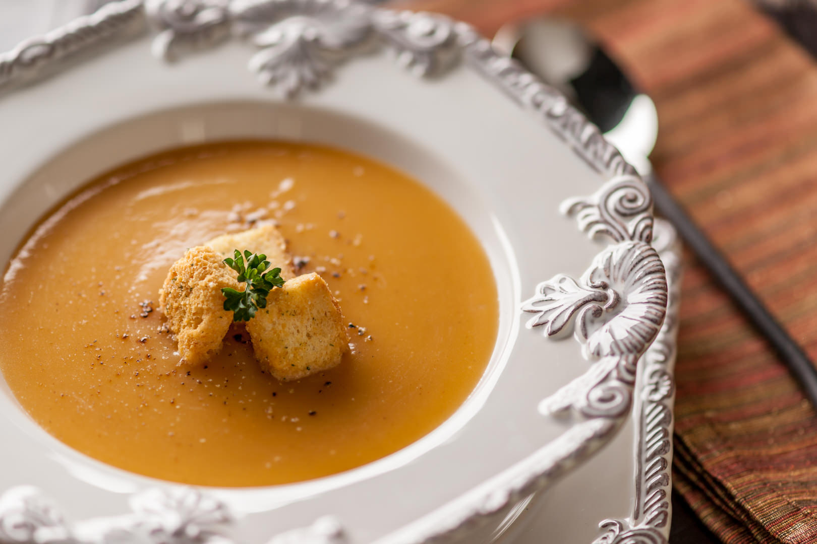 Pumpkin Sweet Potato Soup - Theresa Fernandez Photography | Dallas Food Photographer